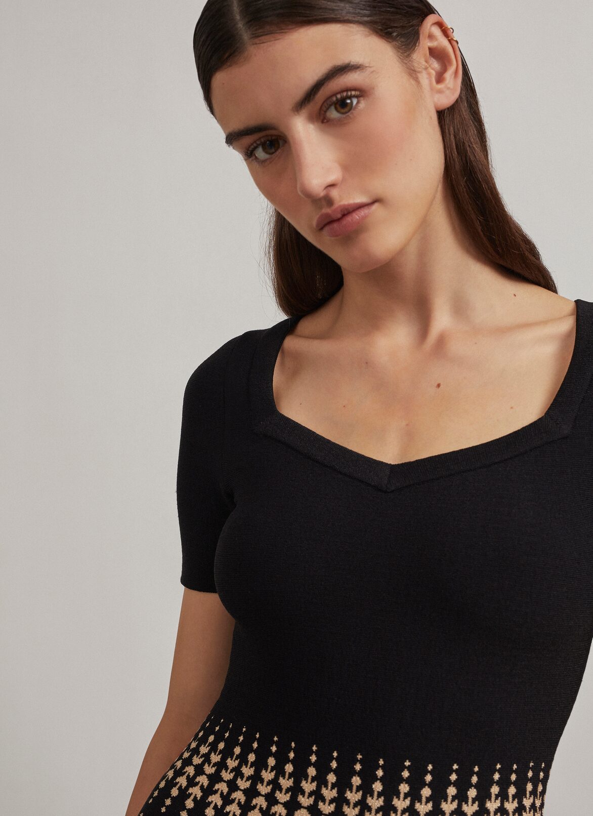 Dresses ALAÏA BLACK/BEIGE DRESSES